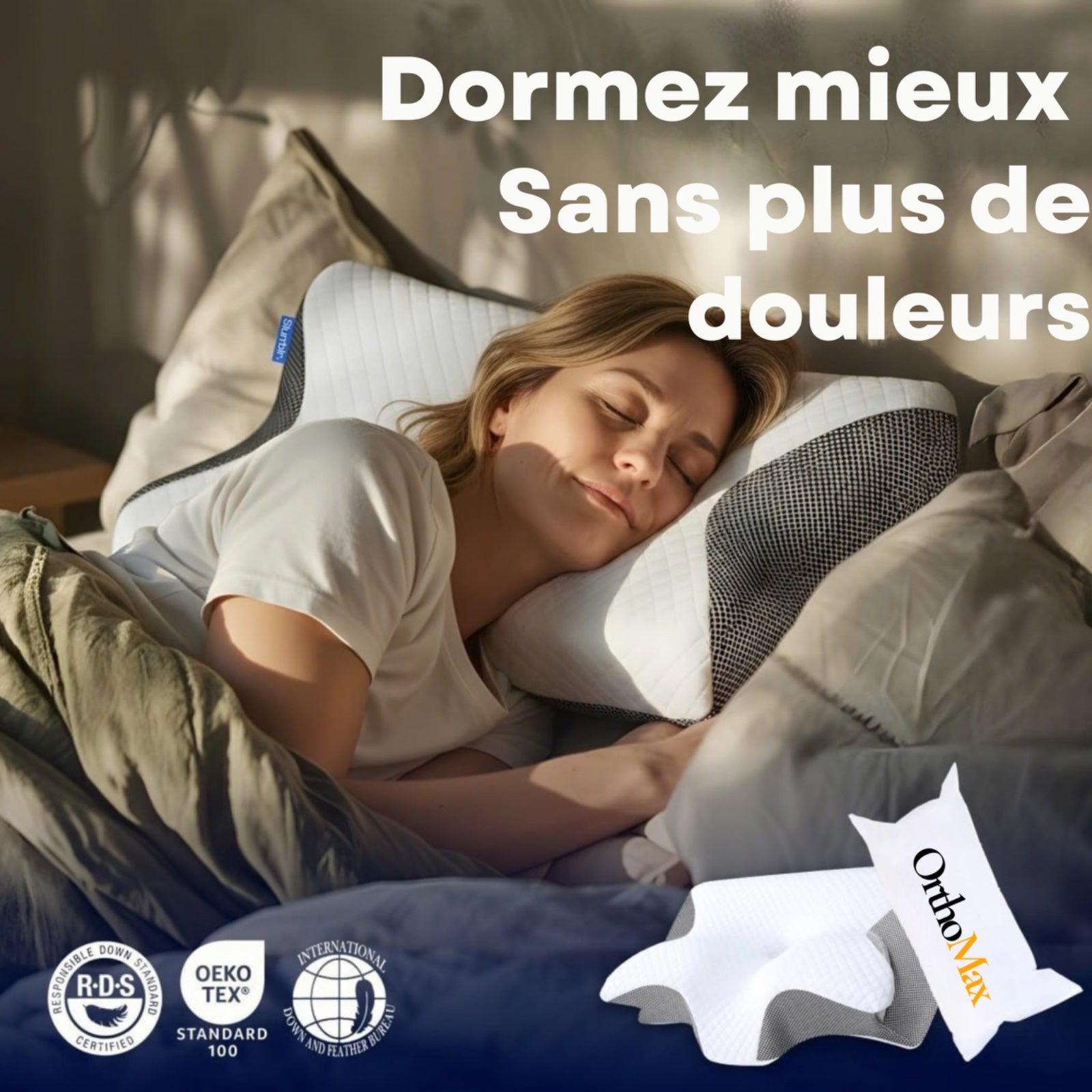 Oreiller Orthopédique - Garantie 90 jours